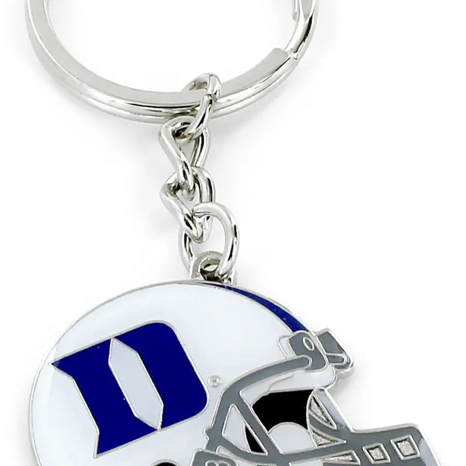 Duke College Helmet Keychain