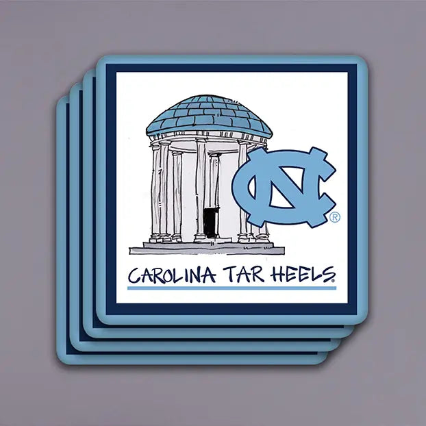 UNC University Coasters (Set of 4)