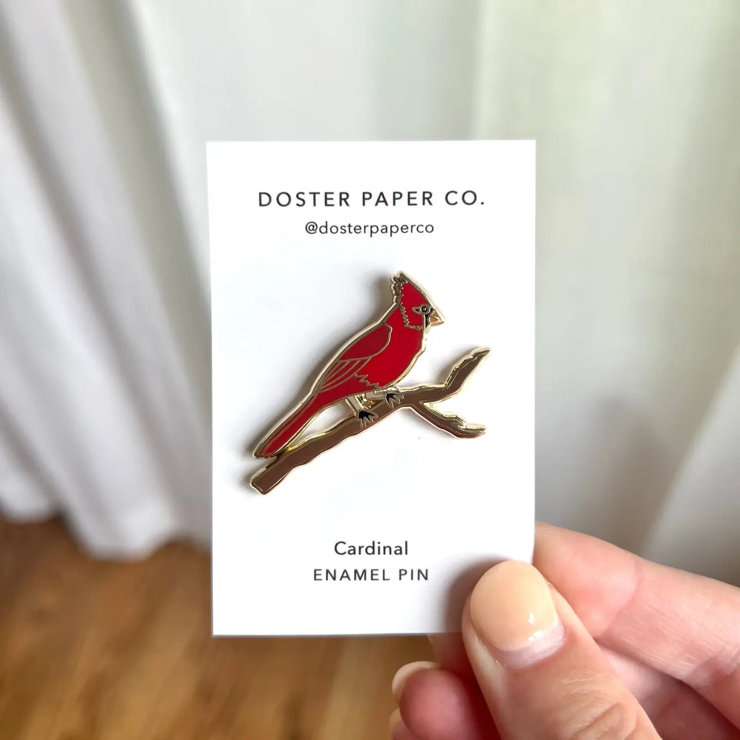 Enamel Cardinal Lapel Pin