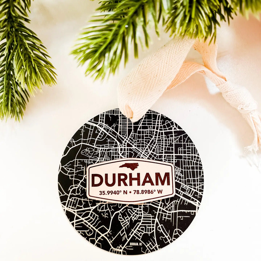 Durham Map Ornament