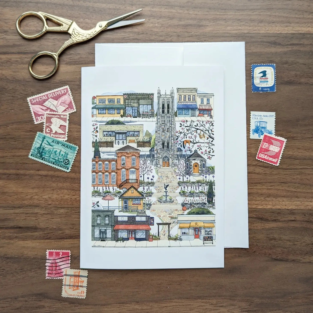 Duke & Old West Durham Note Card