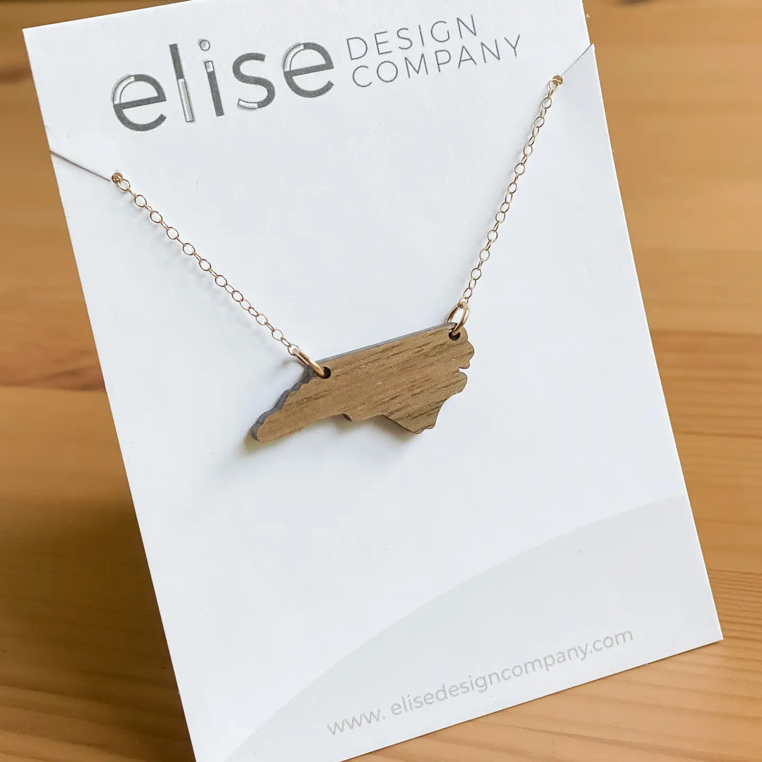 North Carolina Necklace (Wood)