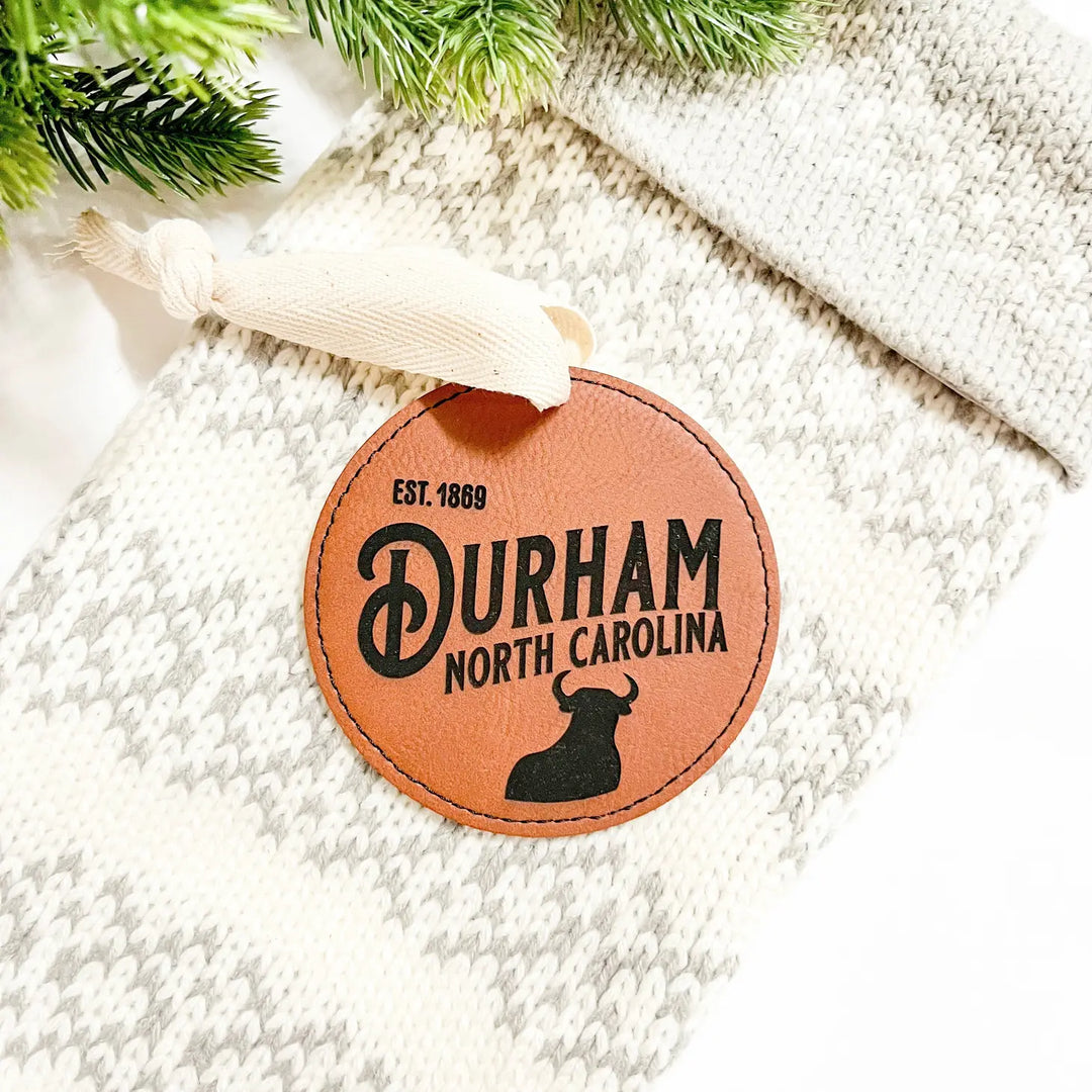 Durham Leather Ornament
