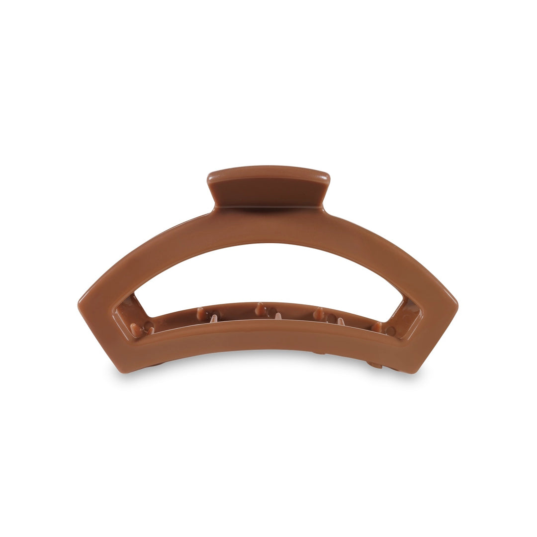 Open Caramel Medium Hair Clip