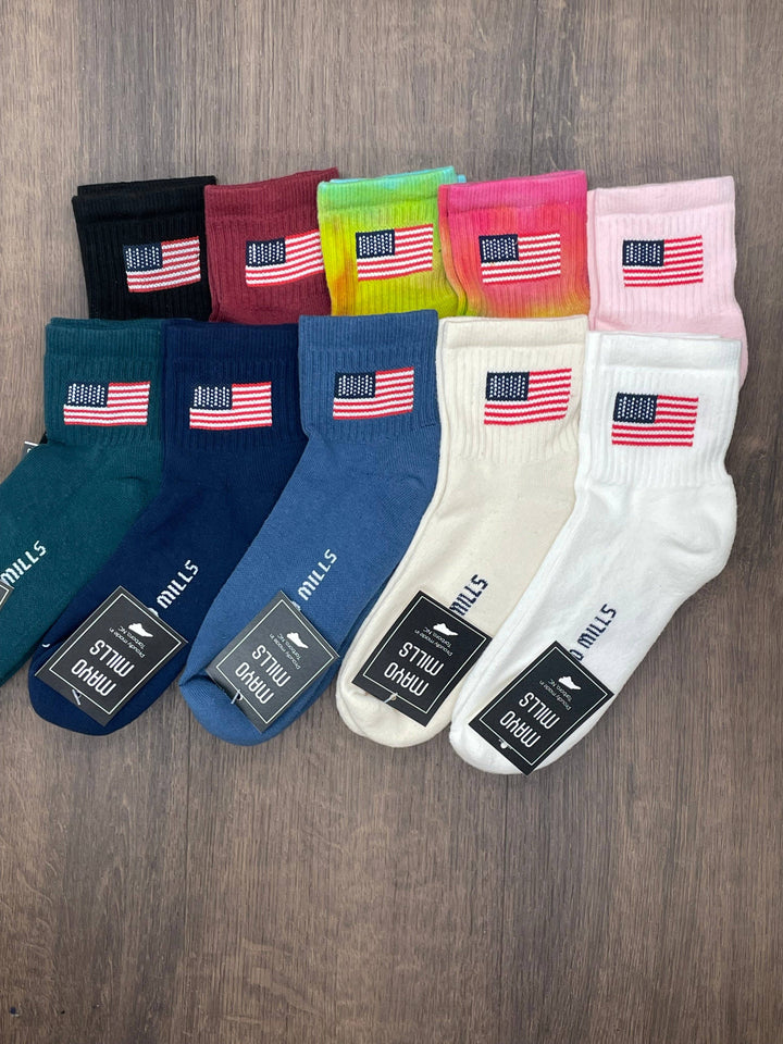American Flag: Raspberry / Medium