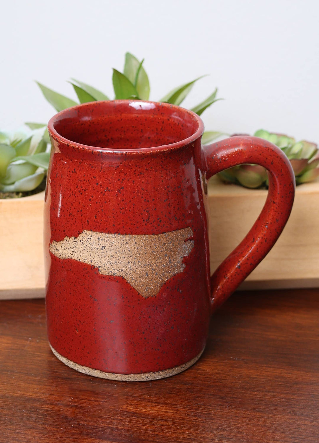 North Carolina Ceramic Mug: Aqua