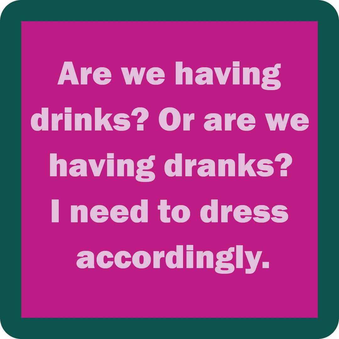 COASTER Drinks Dranks | Funny Party Gift | Home Bar Decor