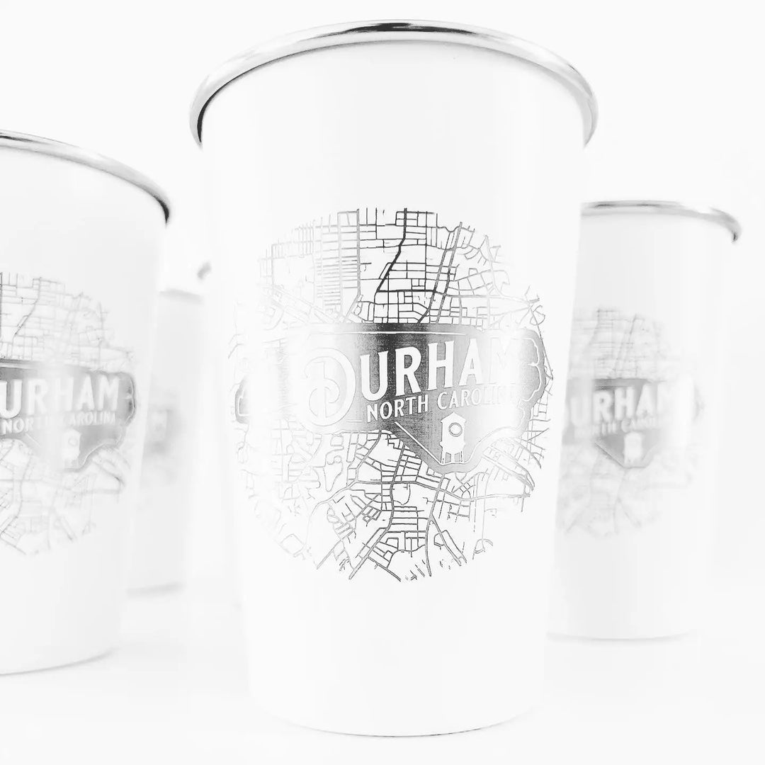 Durham Map Steel Pint