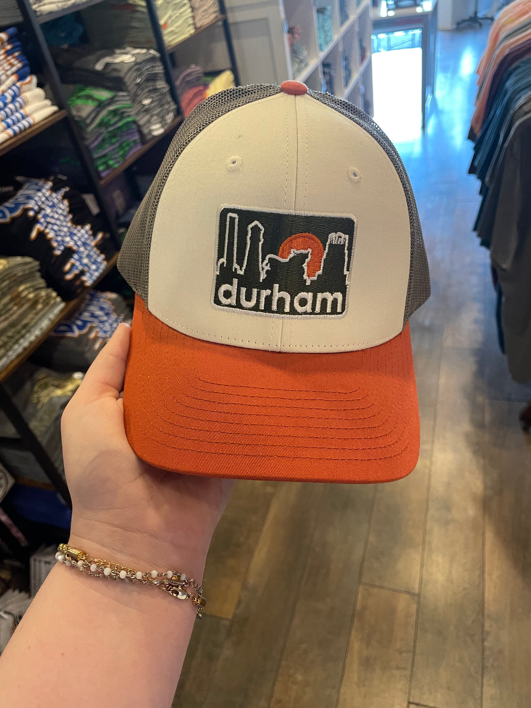 Durham Sunset Snapback #21 (Cream / Dark Orange)