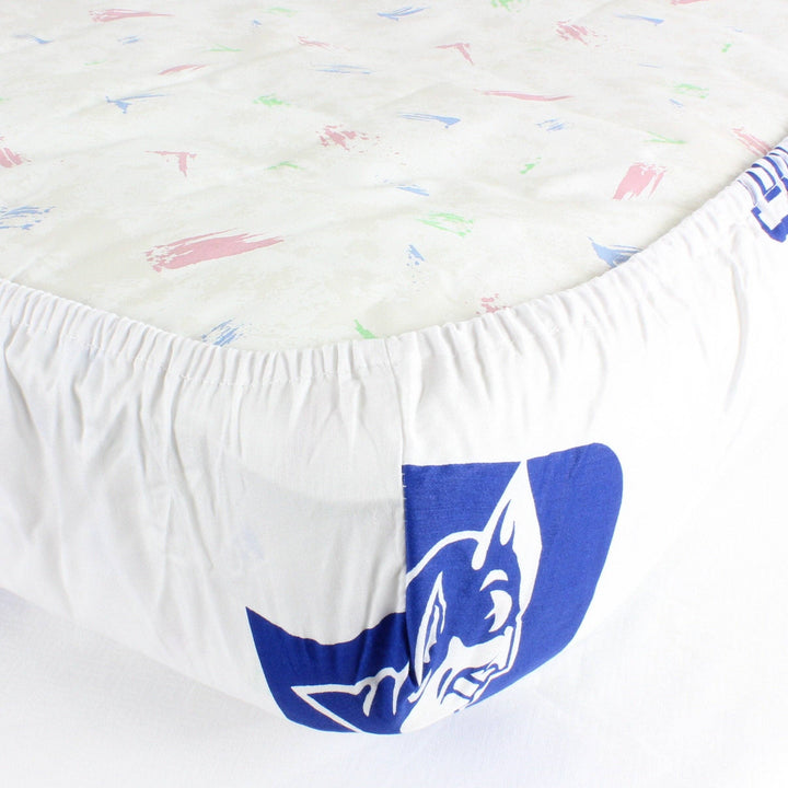 Duke Blue Devils Baby Crib Fitted Sheet: Single