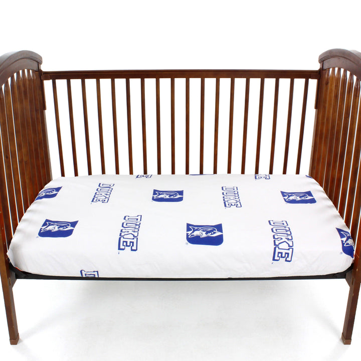 Duke Blue Devils Baby Crib Fitted Sheet: Single