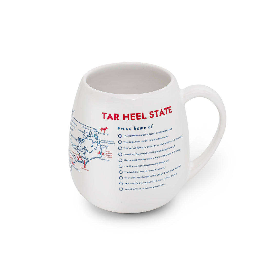 North Carolina Map Color In Ceramic Mug