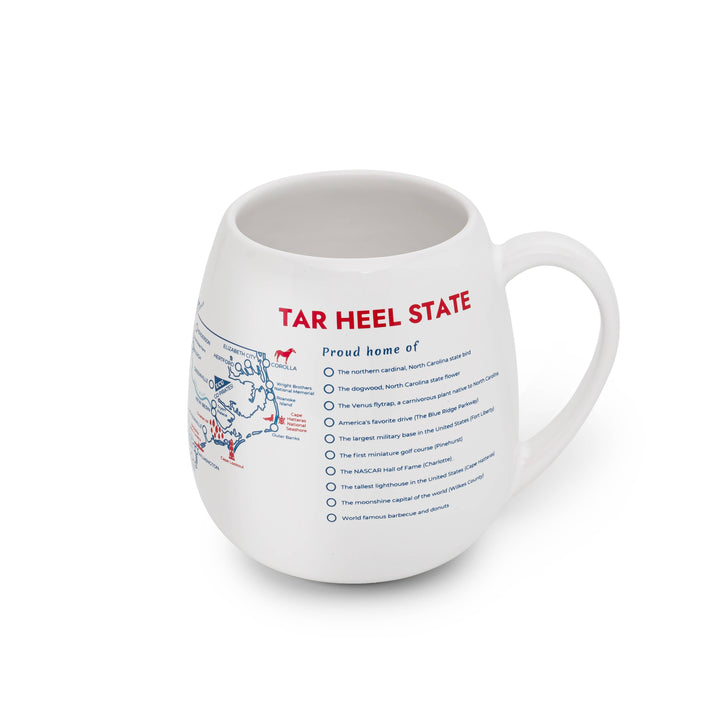North Carolina Map Color In Ceramic Mug