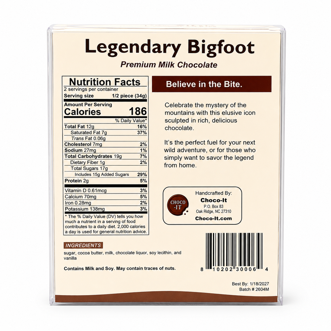 Bigfoot Gift Box: Milk Chocolate