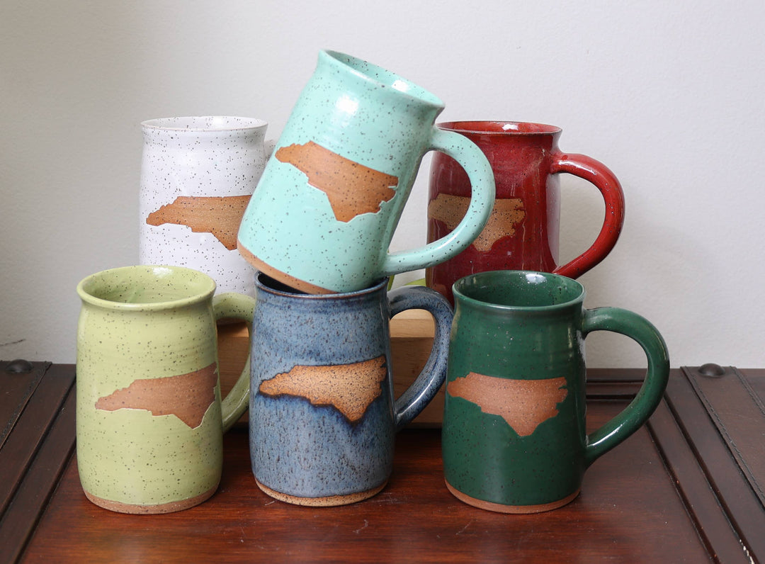 North Carolina Ceramic Mug: Gray