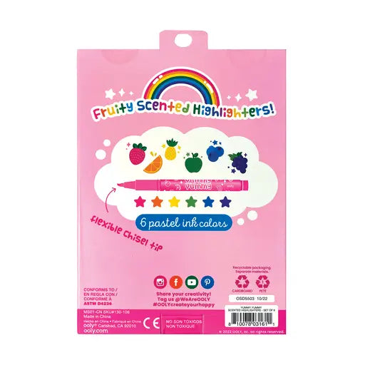 Yummy Yummy Scented Highlighters- Set of 6