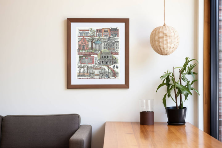 Chapel Hill, North Carolina print: 11x14