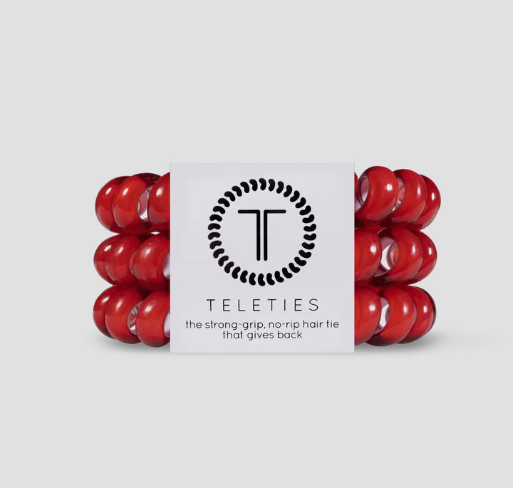 Scarlet Red Hair Ties