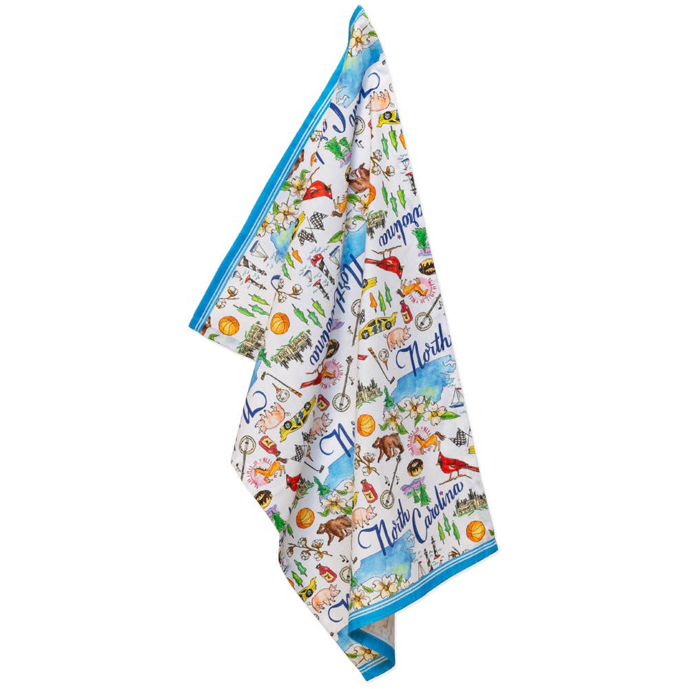 NC North Carolina State Collection Cotton Tea Towels Set of 2