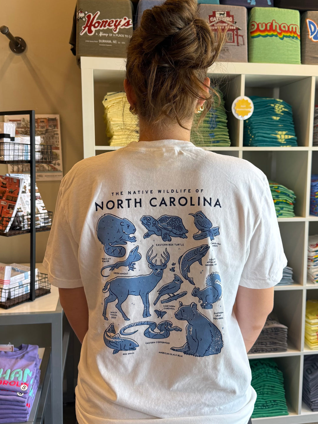 NC Wildlife Pocket T-Shirt (White)