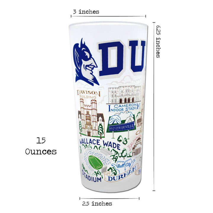 Duke University Collegiate Drinking Glass
