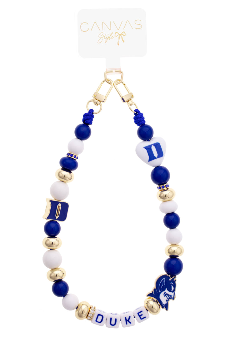 Duke Blue Devils Beaded Cellphone Wristlet