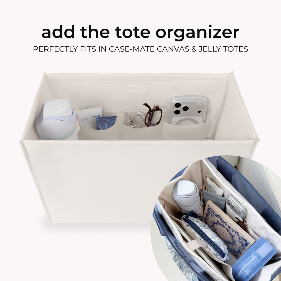 Case-Mate Canvas Tote: Oxford Navy Bow