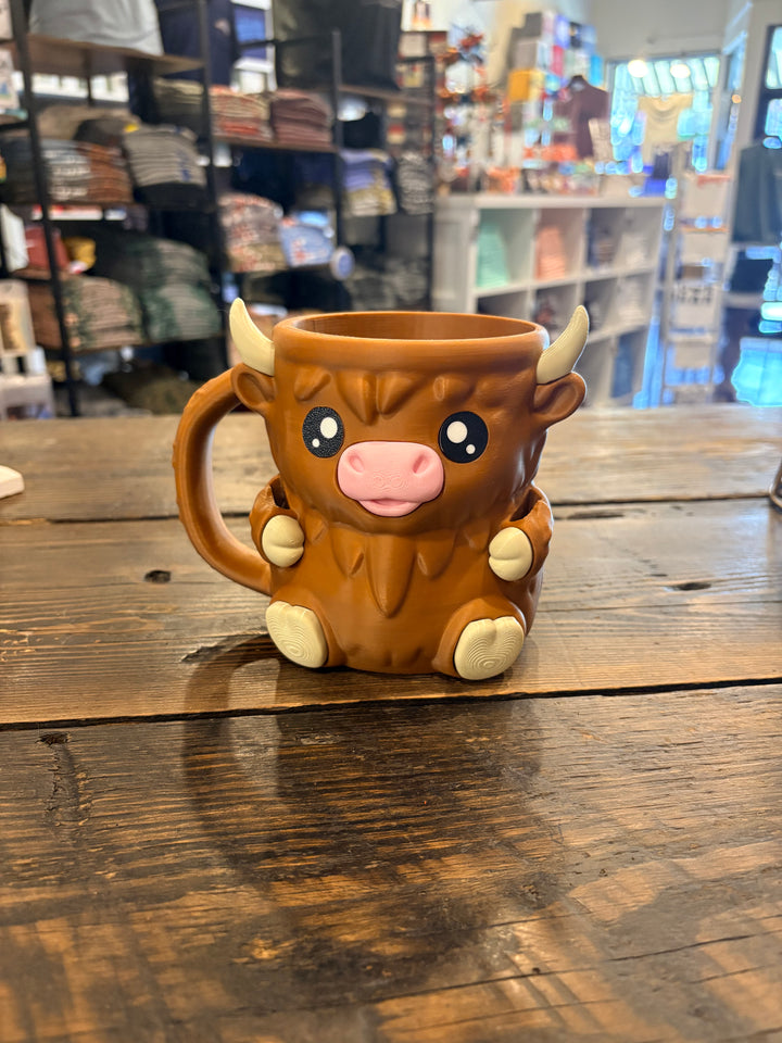 Bull Pint Holder- 3D Printer (Dark Brown)