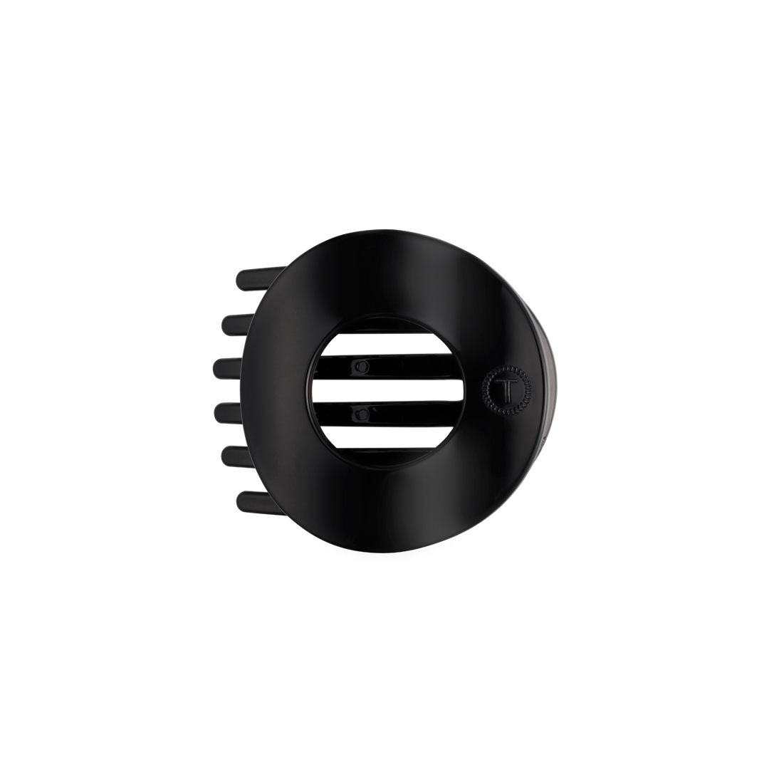 Jet Black | Medium | Flat Circle Hair Clip