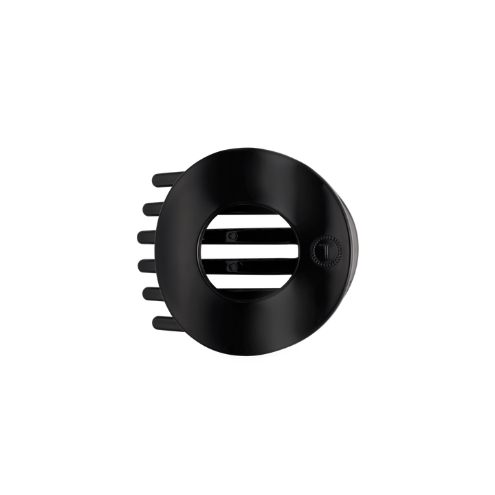 Jet Black | Medium | Flat Circle Hair Clip