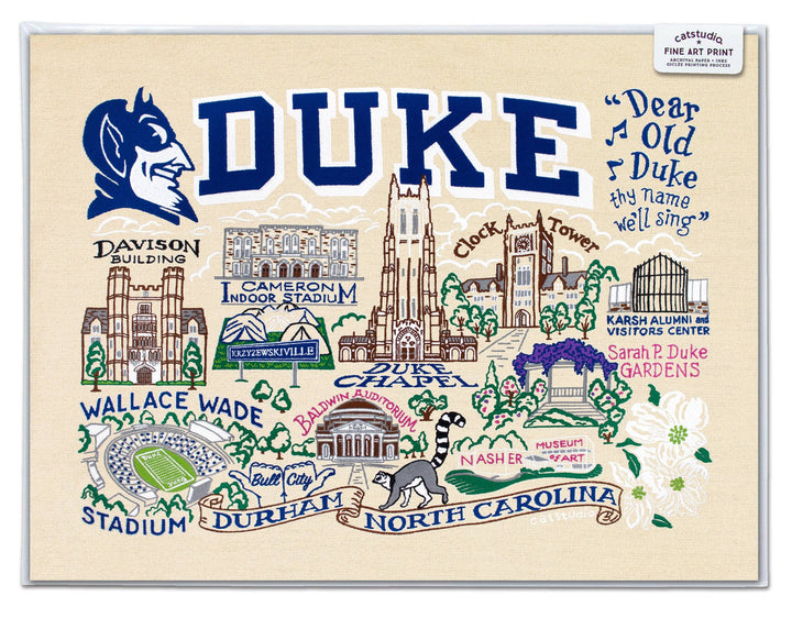 Duke University Collegiate Fine Art Print: 8"x10"