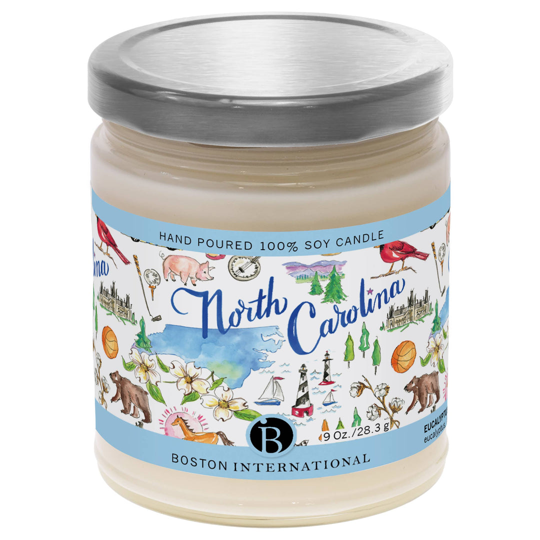 North Carolina NC State Collection 9 Oz Soy Candle