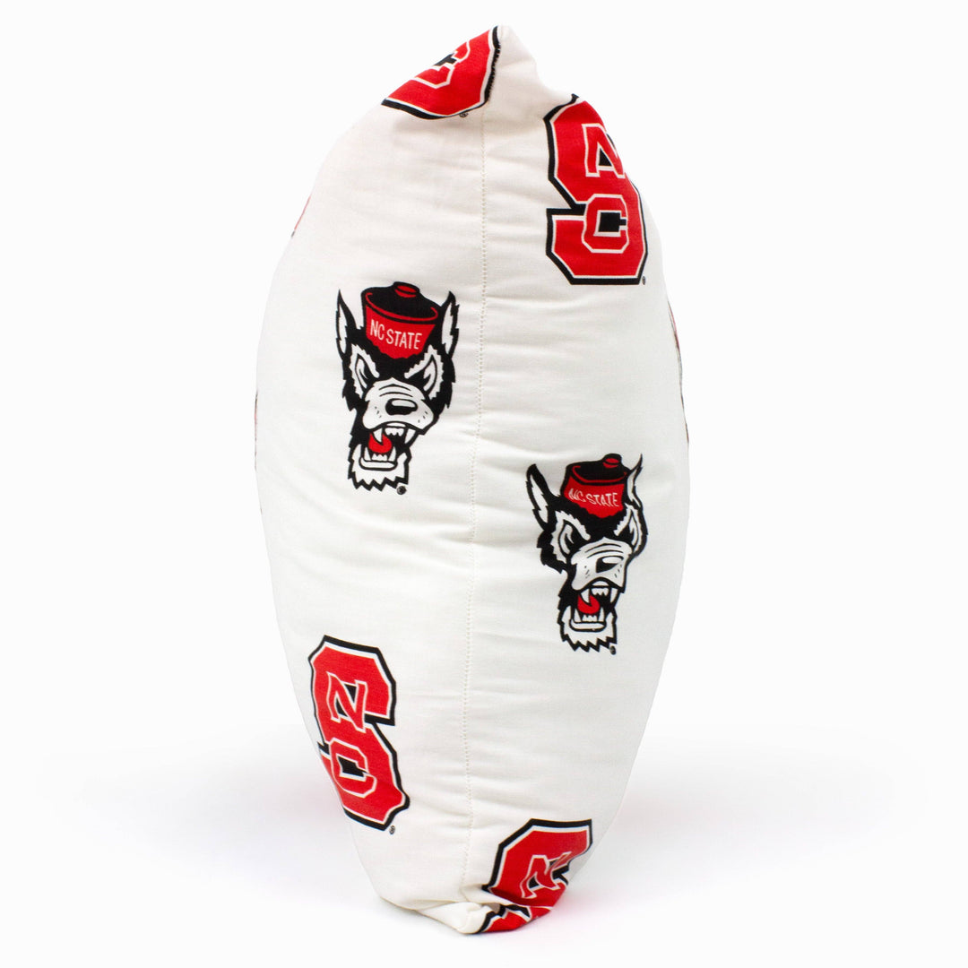 North Carolina State Wolfpack Decorative Pillow: White / Single