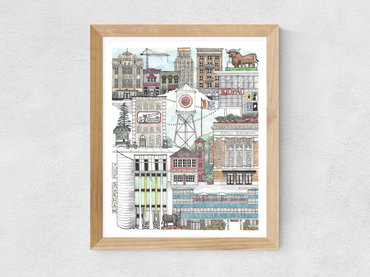 Downtown Durham, North Carolina 8x10