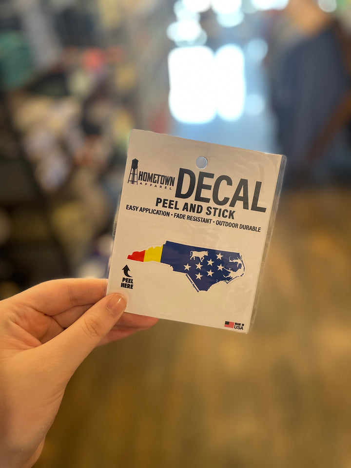 Durham Flag Vinyl Decal #17