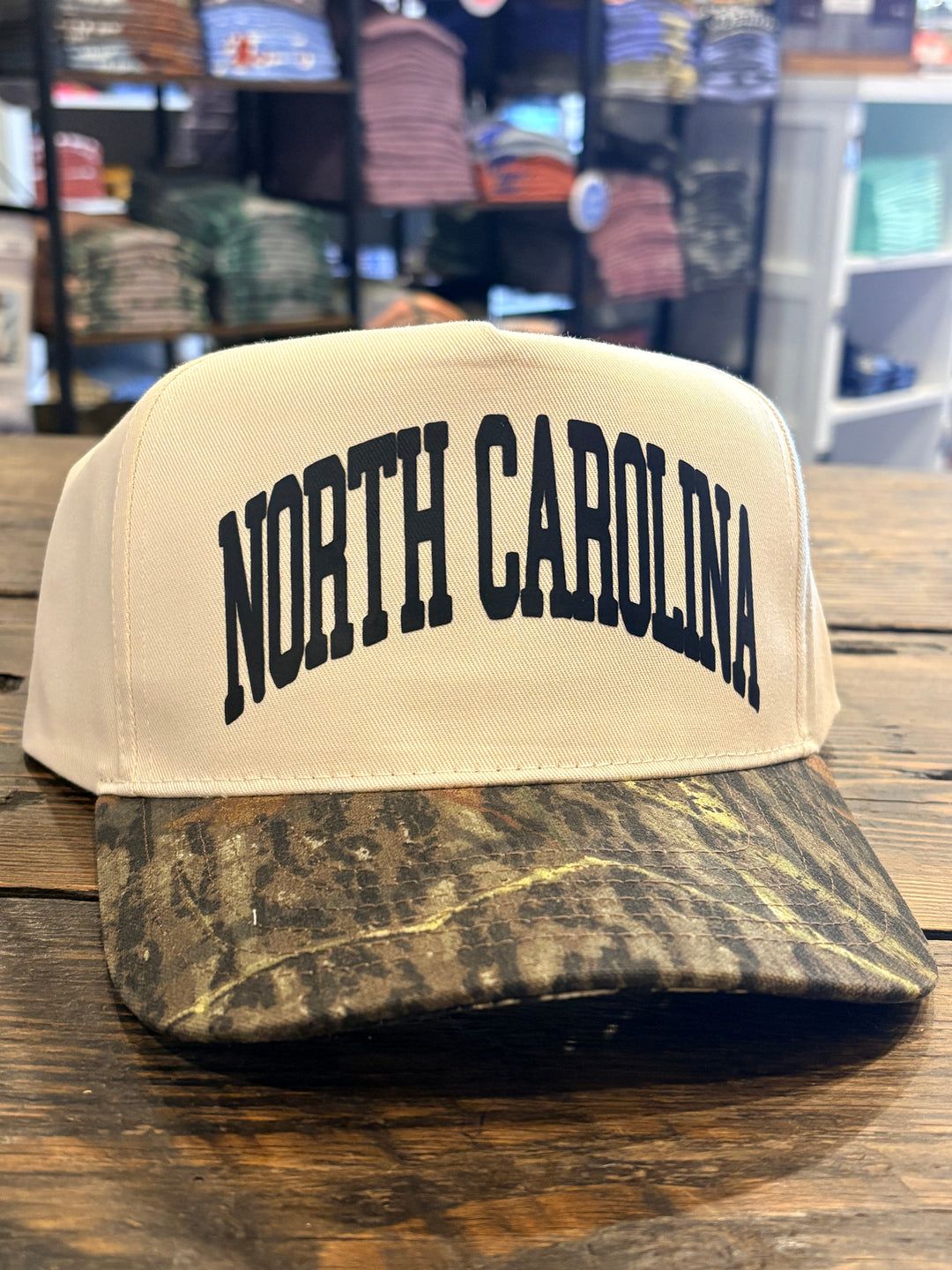 North Carolina Hat: Tree Camo/Natural