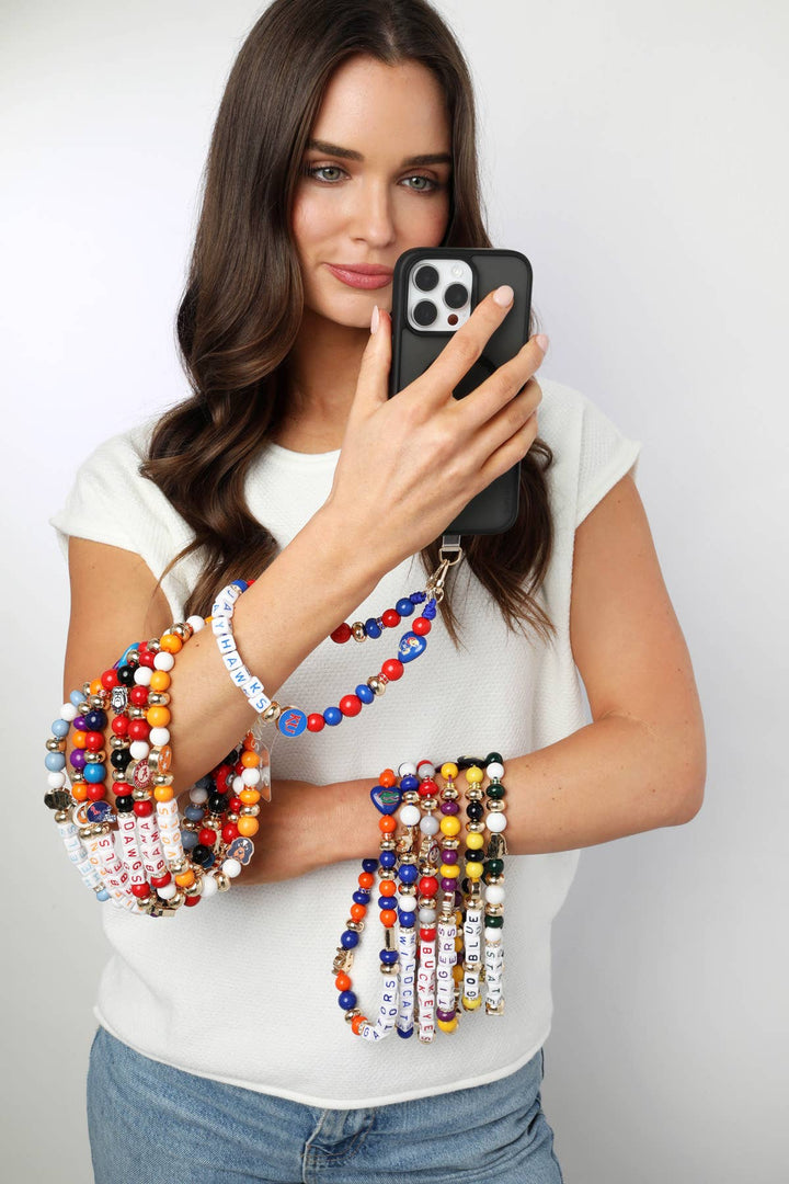 Duke Blue Devils Beaded Cellphone Wristlet