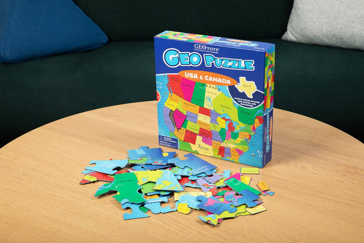 USA and Canada Geography Jigsaw Puzzle