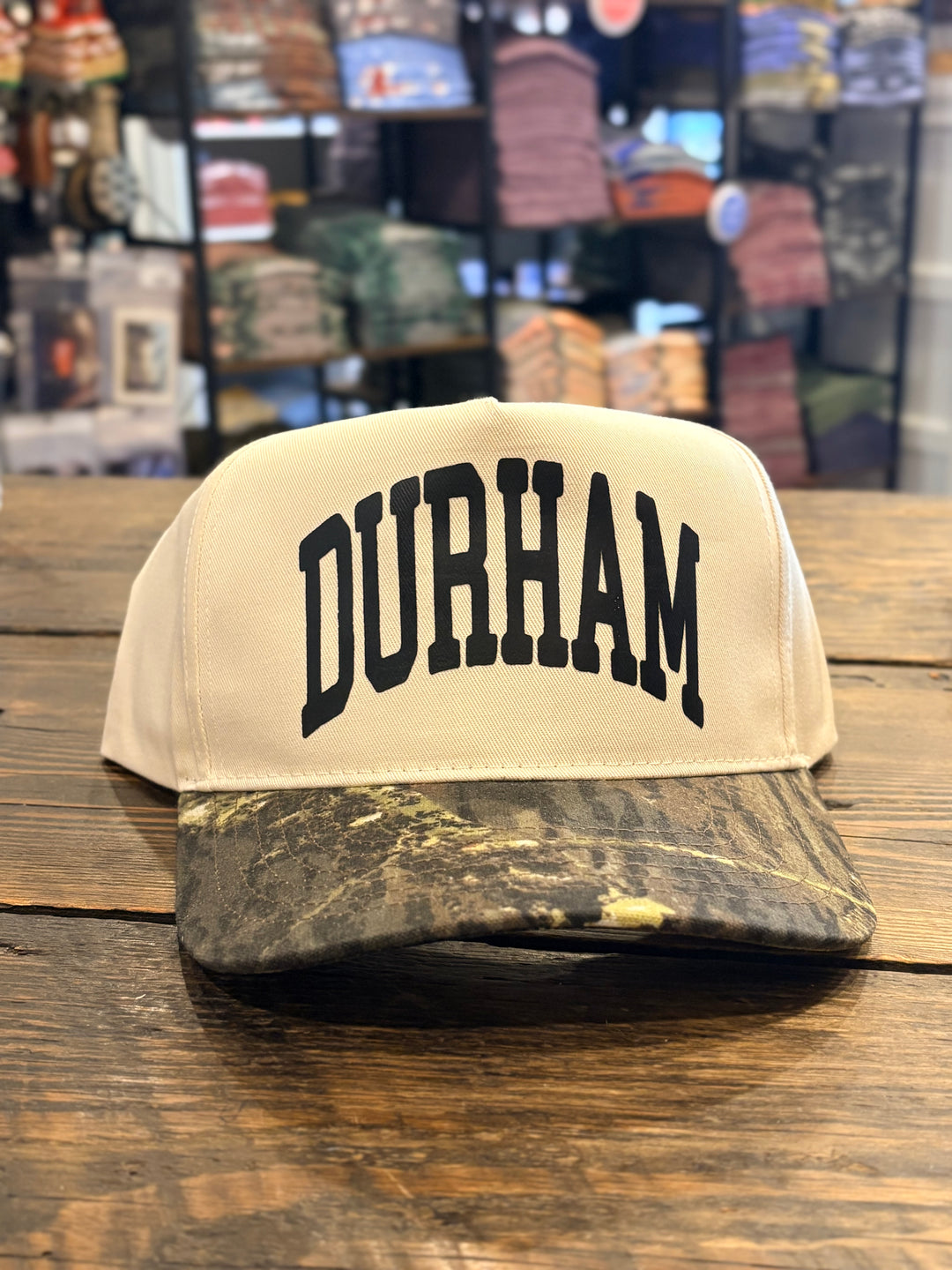 Durham, North Carolina Hat: Tree Camo/Natural