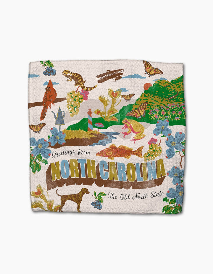 Greetings From North Carolina Dishcloth Set