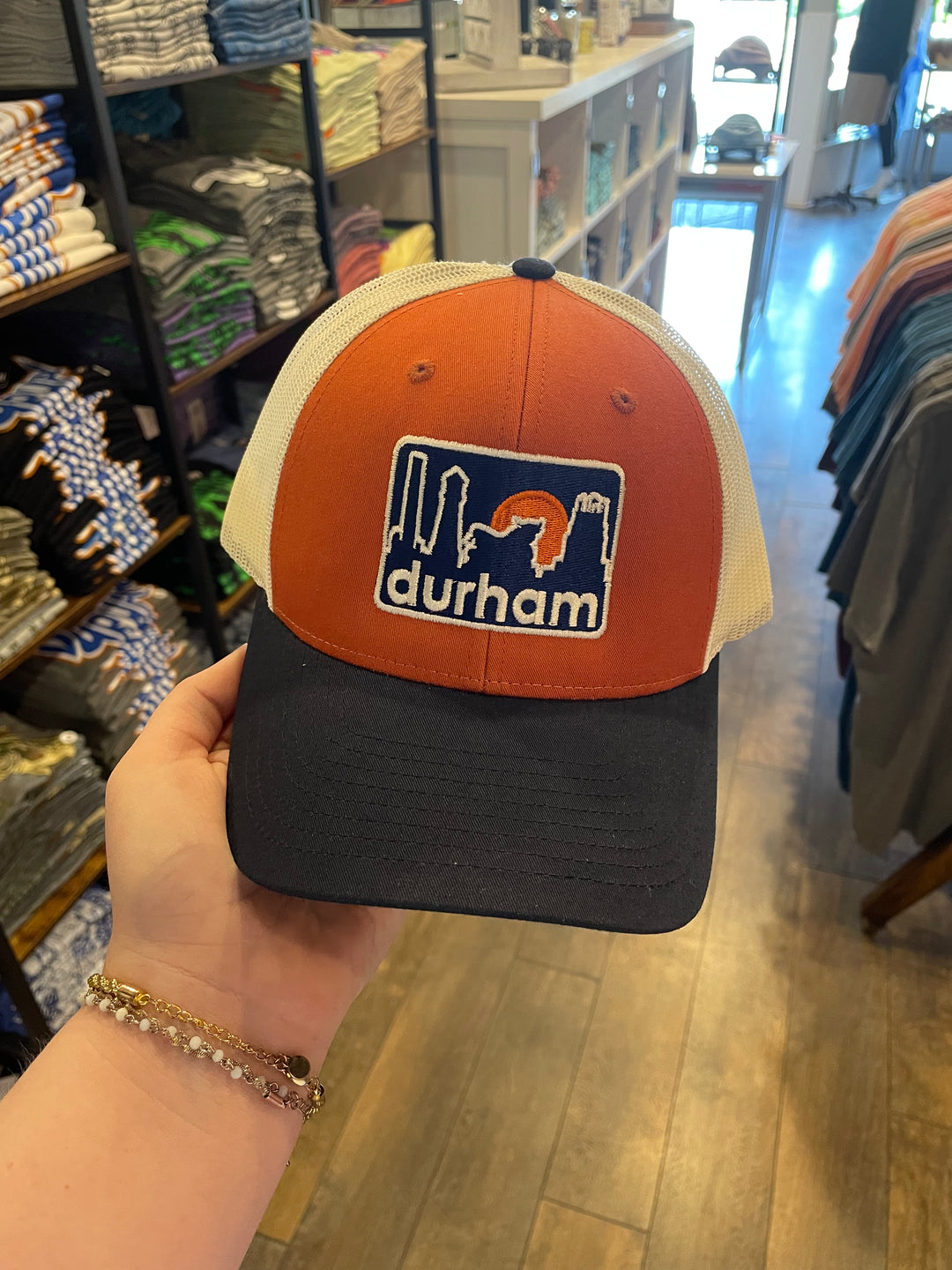Durham Sunset Snapback #21 (Dark Orange / Patriot Blue)