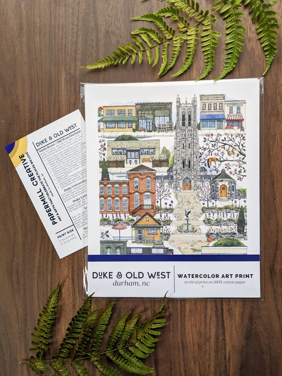 Duke & Old West Durham, North Carolina 8x10