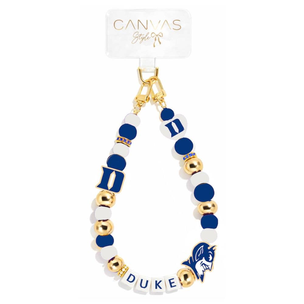 Duke Blue Devils Beaded Cellphone Wristlet