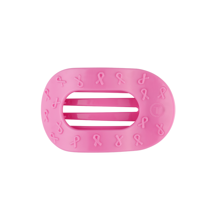 Pink Ribbon | Medium | Flat Round Clip