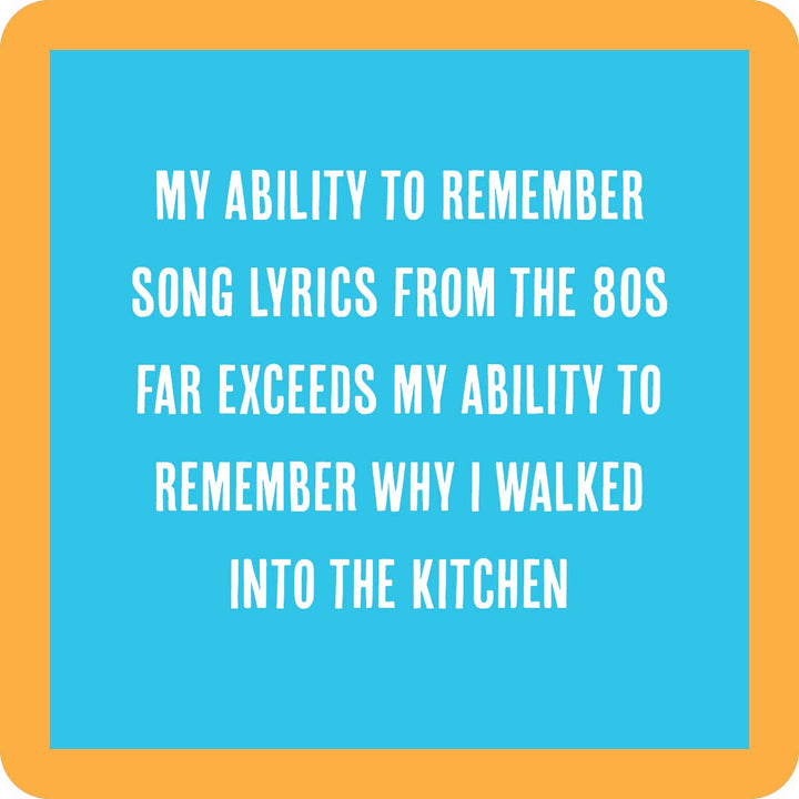 COASTER Song Lyrics | Funny Party Gift | Home Bar Decor