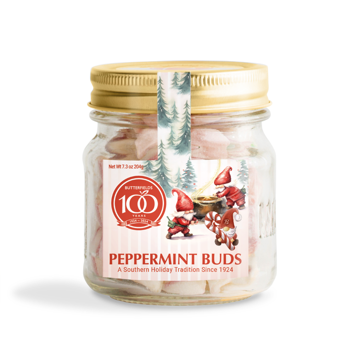 Peppermint Buds in a Mason Jar