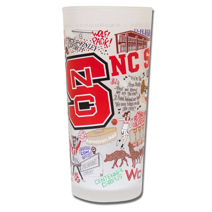 North Carolina State University Collegiate Drinking Glass