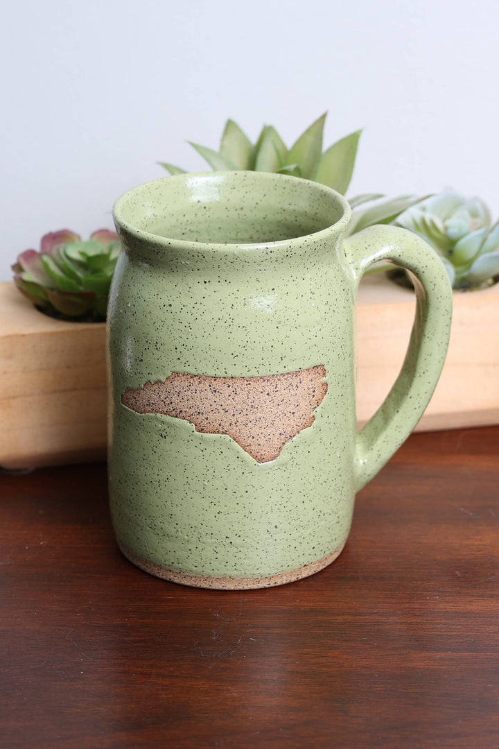 North Carolina Ceramic Mug: Aqua