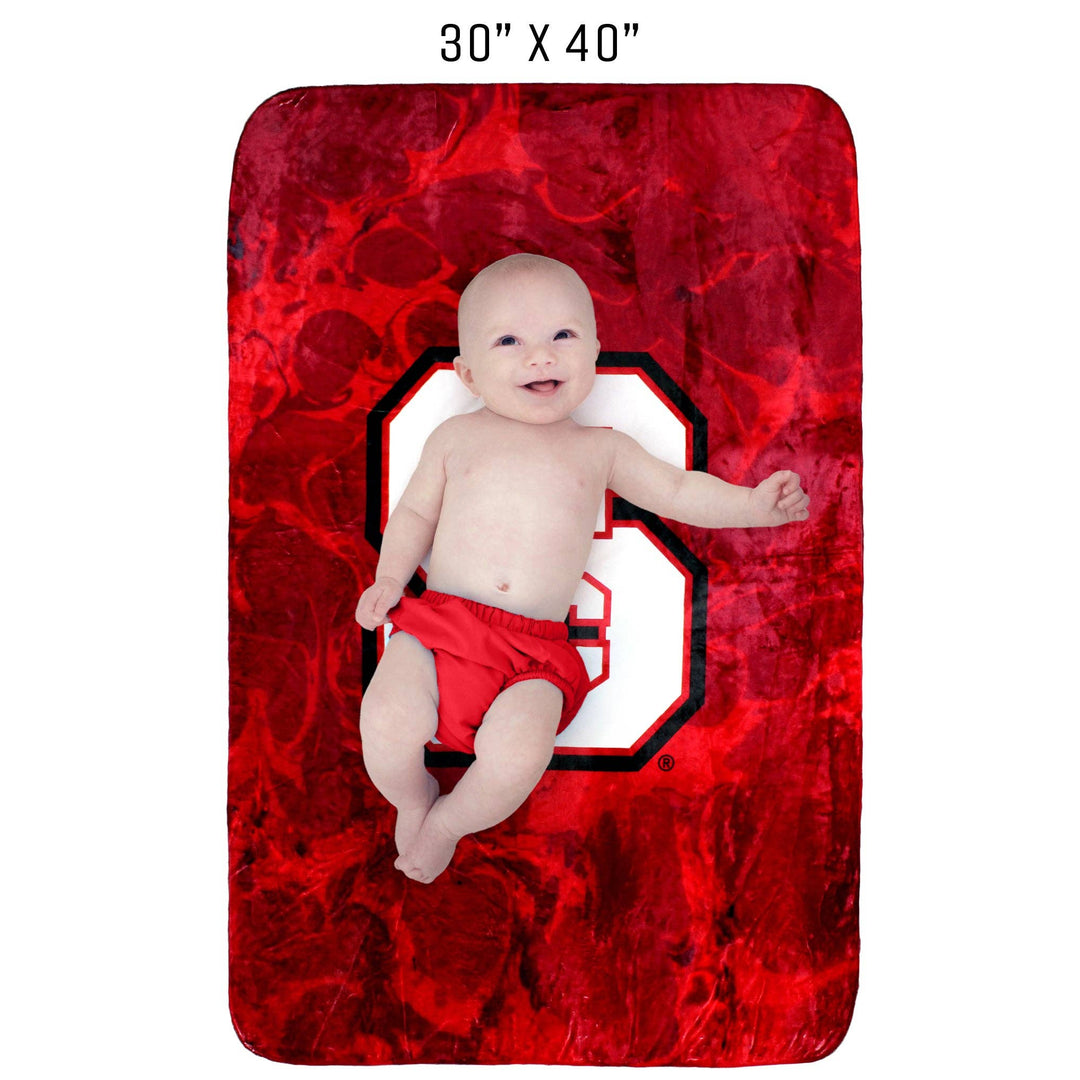 NC State Wolfpack Sublimated Soft Throw Blanket: 42 x 60"