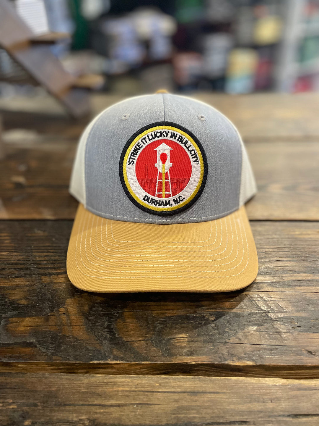 Strike It Lucky Patch Snapback (Heather Gray / Amber)